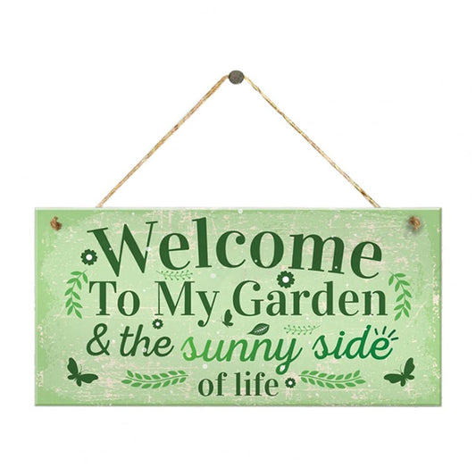 Schild Garten "Welcome To My Garden" (20 x 10 cm) aus Holz