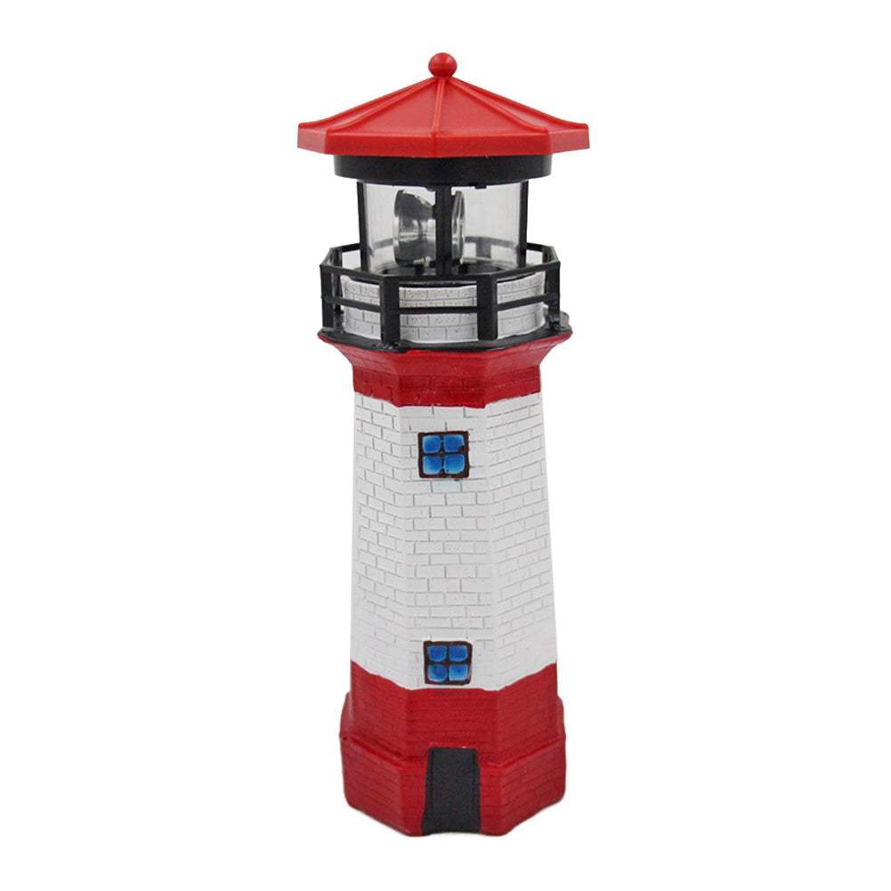 Decoration Maritim lighthouse in red and white (61.5 cm) - With LED lighting