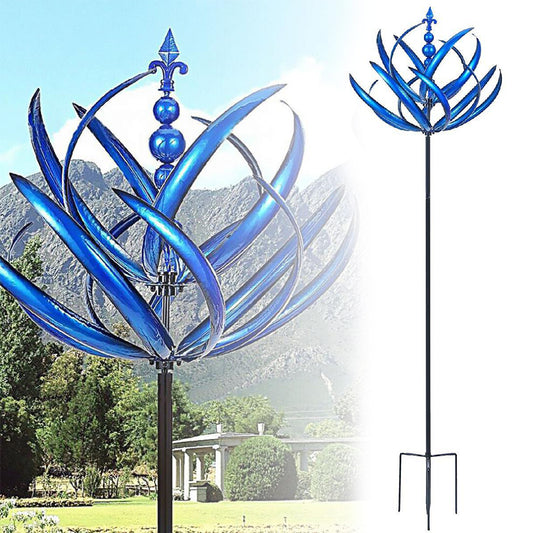 Décoration de jardin solaire "Phare" (27 cm) avec éclairage LED rotatif