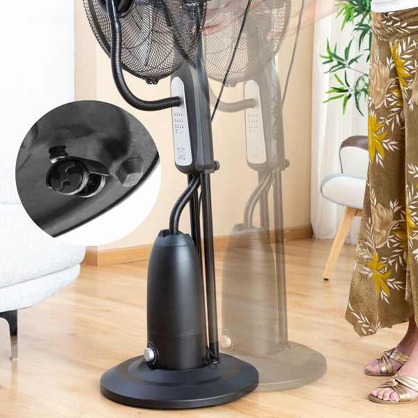 Ventilateur Mistinn avec brouillard de pulvérisation, minuterie et télécommande 