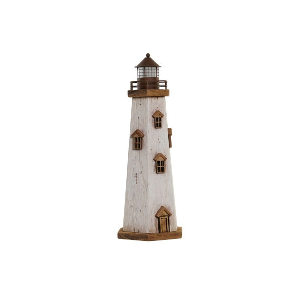 Décoration Phare Maritime (41 cm) en blanc - Avec éclairage LED