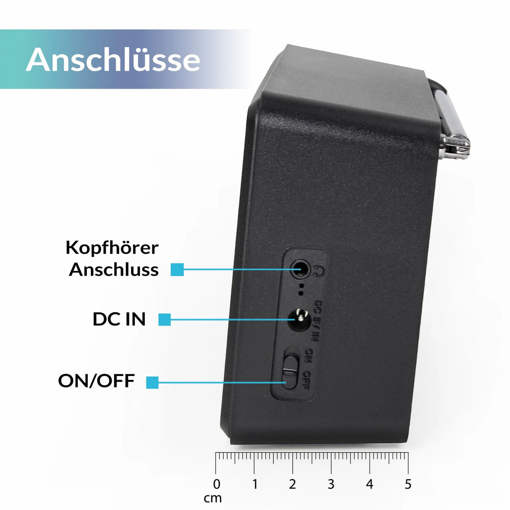 Radio Transistor (DAB/DAB+/UKW) von Xoro - Bluetooth & Farbdisplay