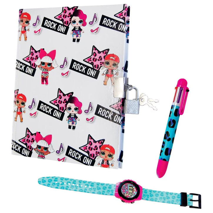 LOL Surprise ! Coffret cadeau - Avec agenda, montre et stylo