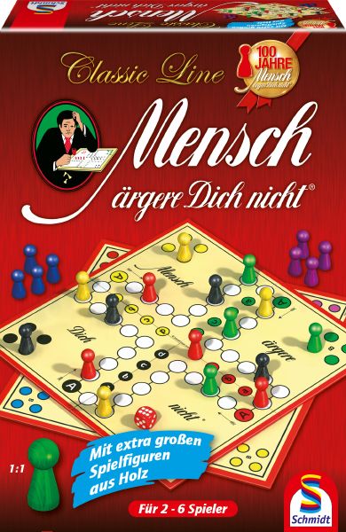 Spiel "Mensch ärgere Dich nicht" Classic Line - Extra große Figuren!