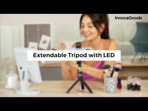 Smartphone Selfie-Stick mit LED & Fernbedienung - Handy-Stativ