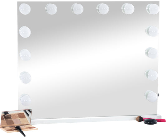 "Visalia" make-up mirror with 12 LED lights &amp; USB port