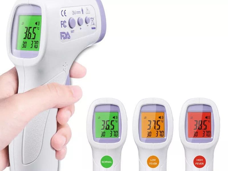 Fieberthermometer - Kontaktlose Stirnmessung über Infrarot - Maicona