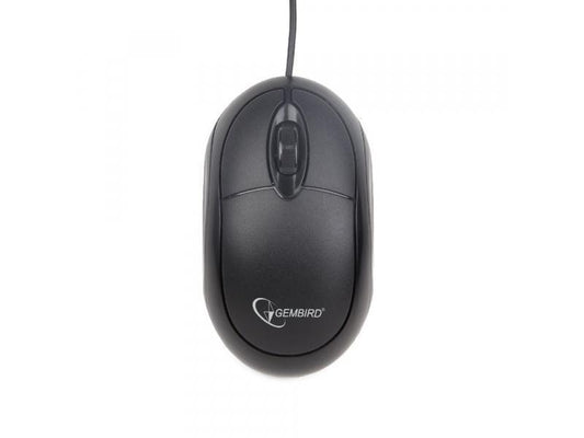 Mouse in black from Gembird - cable, optical sensor &amp; 6 buttons