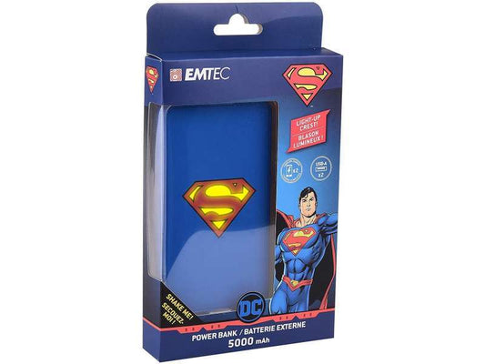 Powerbank DC "Superman Symbol" (5000 mAh) - Symbol leuchtet auf | Maicona