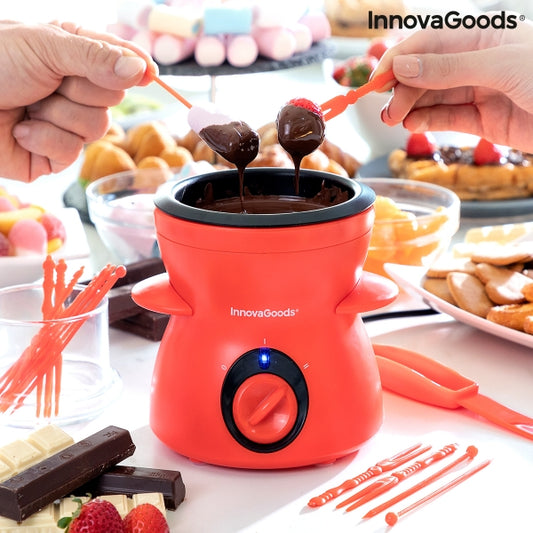 "Fonlat" chocolate fondue with accessories - Two temperature levels