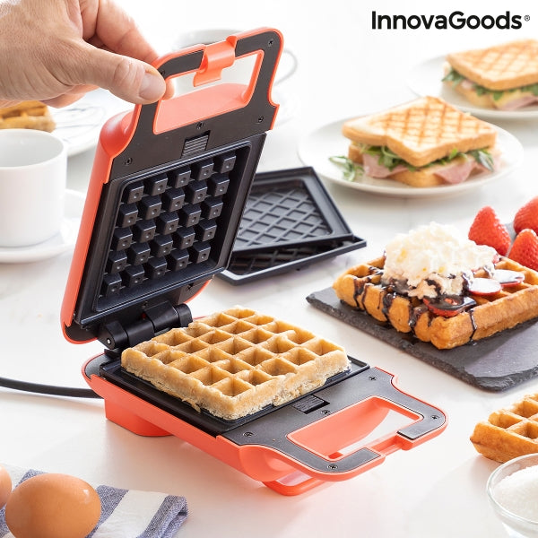 Waffel- und Sandwich-Maker 2-in-1 mit praktischen und leckeren Rezepten