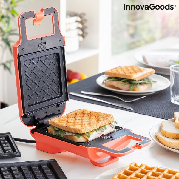 Waffel- und Sandwich-Maker 2-in-1 mit praktischen und leckeren Rezepten