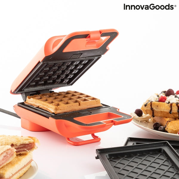 Waffel- und Sandwich-Maker 2-in-1 mit praktischen und leckeren Rezepten