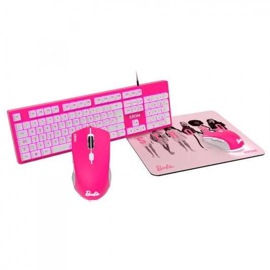 Tastatur & Maus "Kandy" mit Mauspad - 3-in-1 Set von Barbie