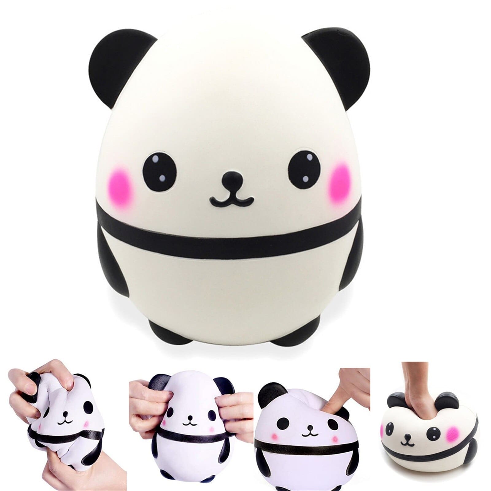 Fidget Toys - Knuffiger Panda (13 cm) zum Drücken und Kneten | Maicona