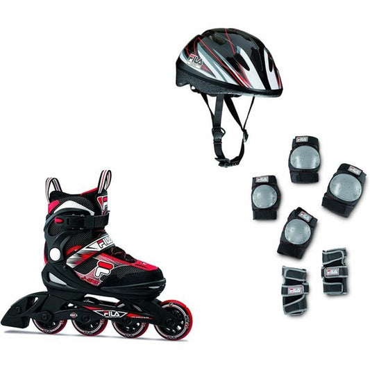 Lot de 3 patins à roues alignées "J-One" de FILA - Avec casque, pads &amp; bracelets