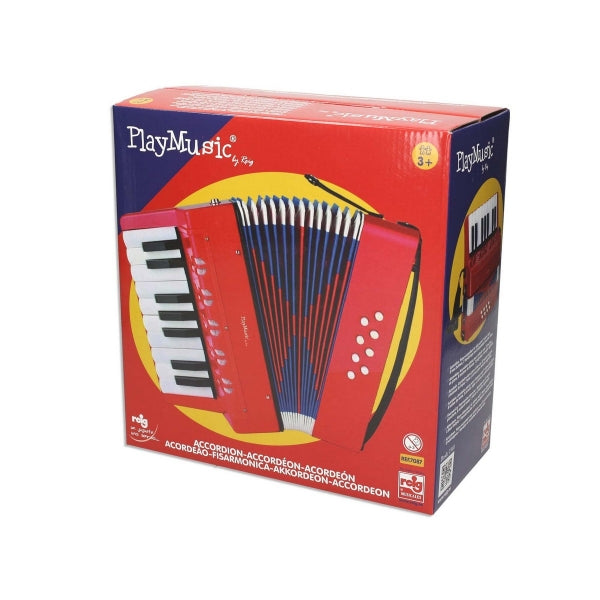 Accordéon instrument de musique de Reig pour enfants - Avec 17 touches de piano