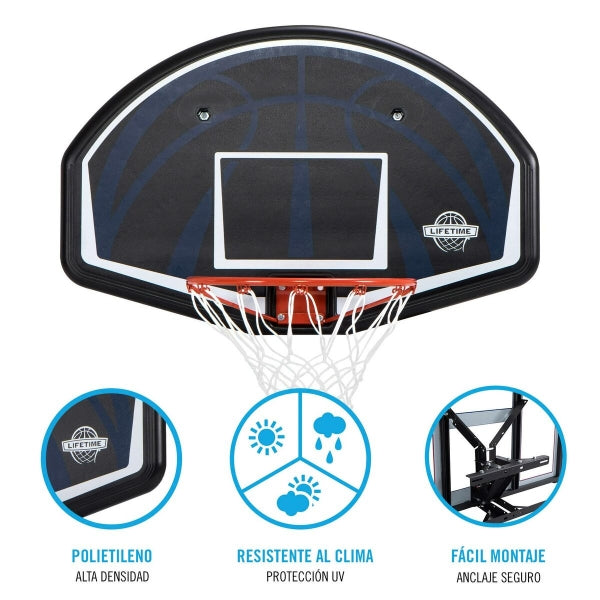 Wilson Mini Basketball Hoop (24 x 28 cm) - With ball and NBA team logo