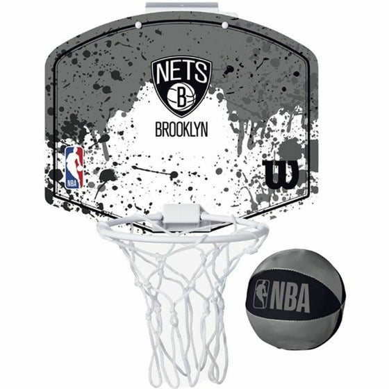 Wilson Mini Basketball Hoop (24 x 28 cm) - Soft Ball & NBA Team Logo