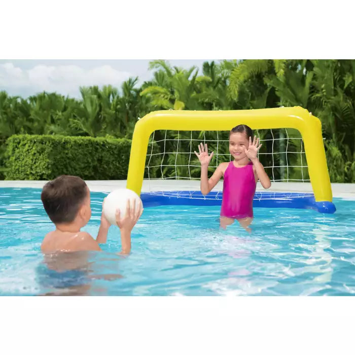 Portail (130 x 72 x 60 cm) pour piscine et jardin - portillon gonflable avec ballon